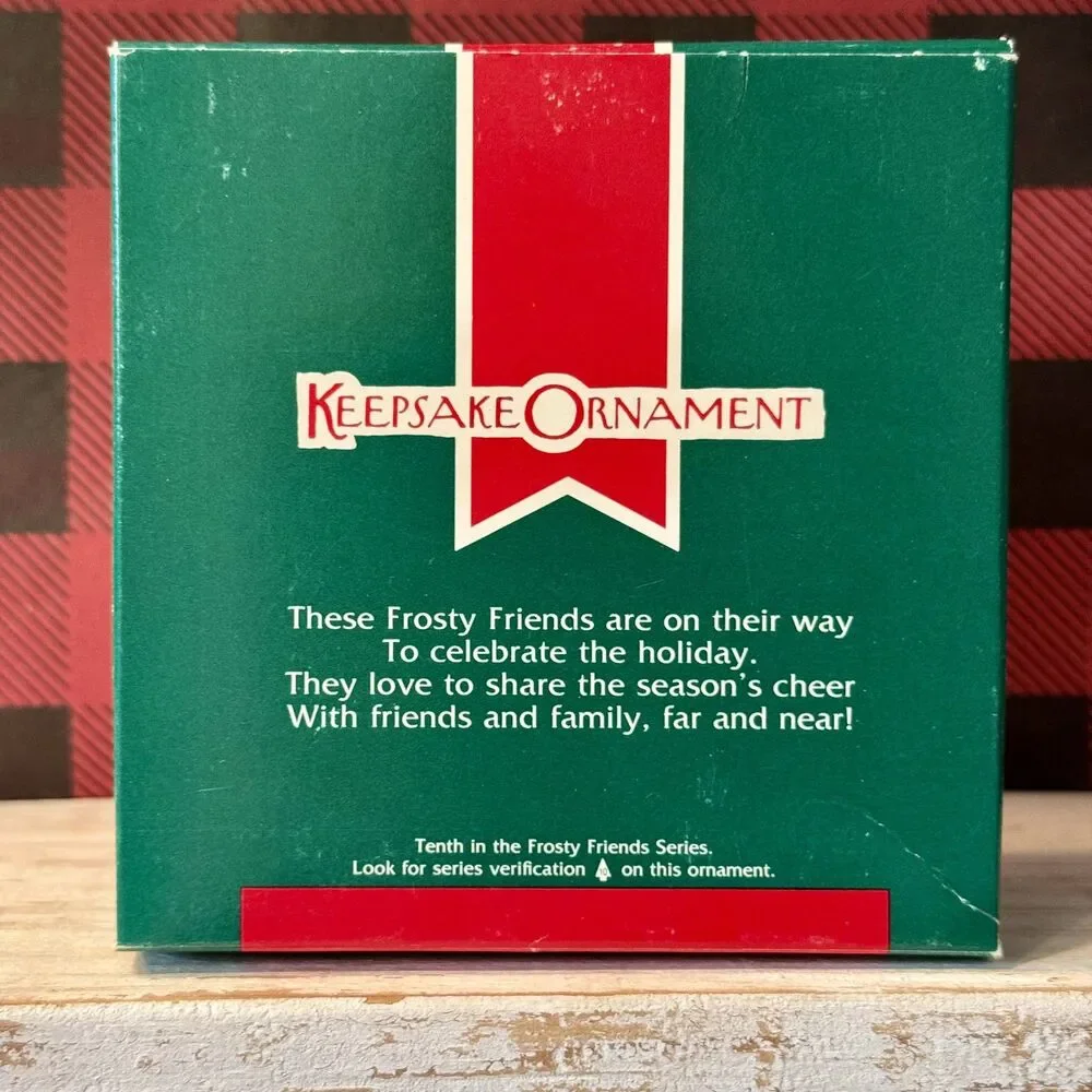 1989 Hallmark Frosty Friends #10 Christmas Keepsake Ornament | Eskimo on Sled